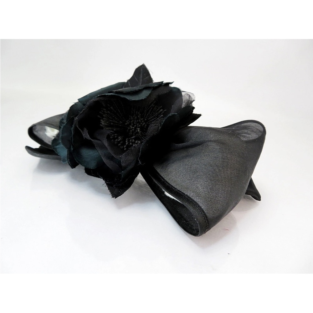 CHANEL Black Floral Hair Accessory - Picture 9 of 14